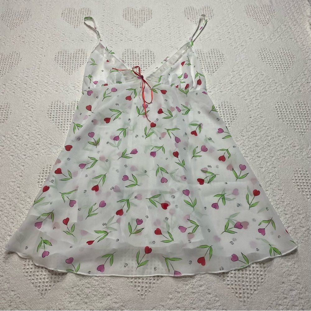 LA Intimates Heart Flowers Chemise Dress (S)